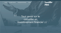 Desktop Screenshot of immobilier-pilote.fr